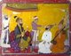 India: Jahangir entertained by musicians, Rajput painting, 17th century